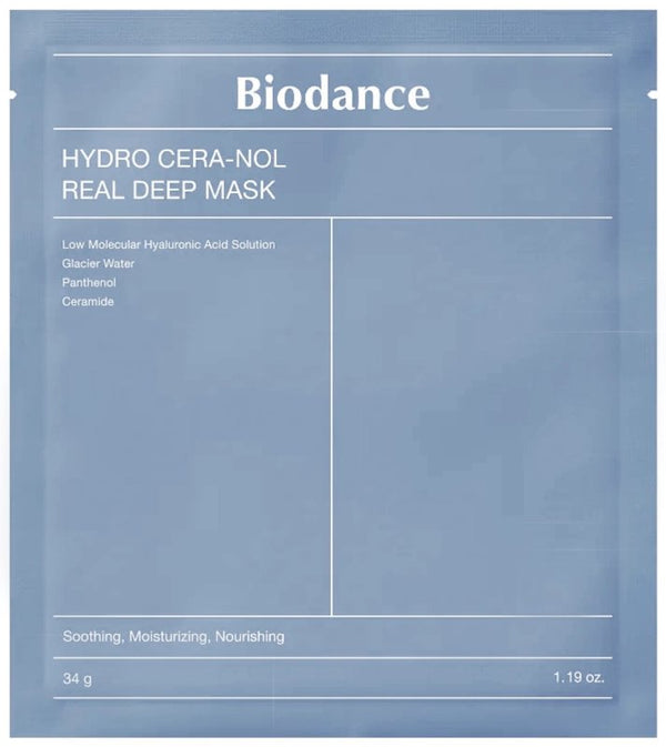 BIODANCE - HYDRO CERA-NOL REAL DEEP MASK - Paquete con 1 Mascarilla