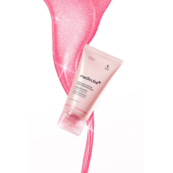 MEDICUBE - PDRN PINK CAFFEINE NIGHT WRAPPING MASK - 75 ML