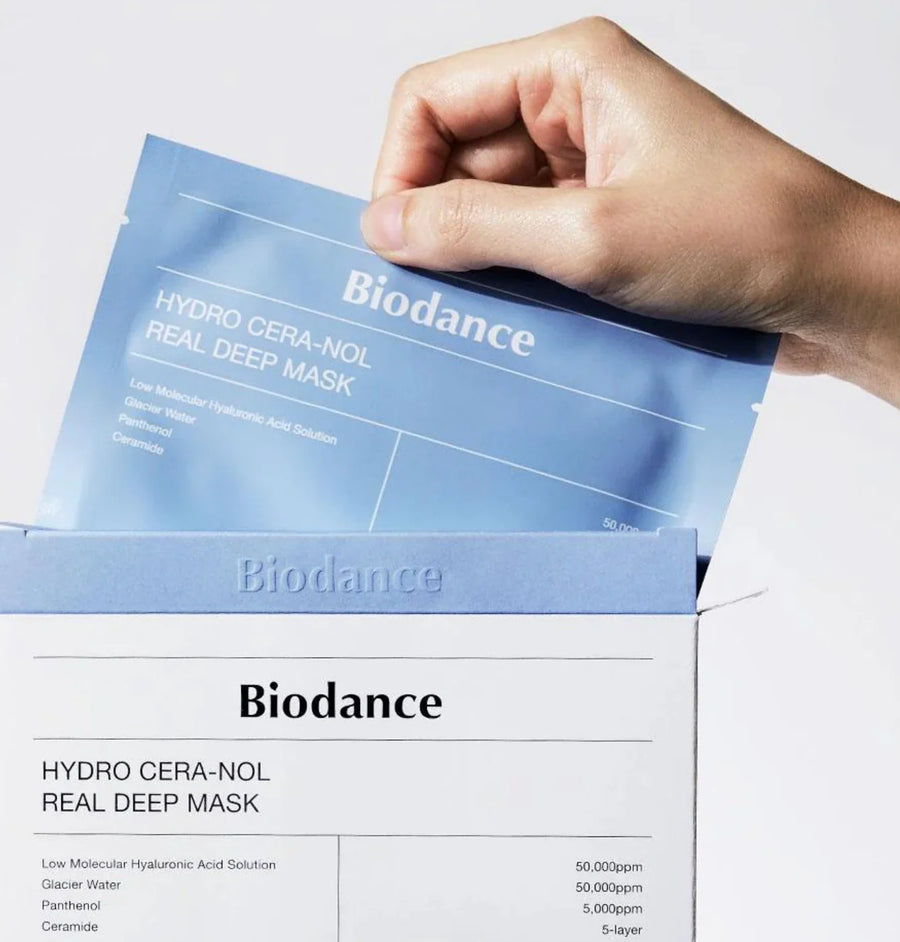 BIODANCE - HYDRO CERA-NOL REAL DEEP MASK - Paquete con 4 Mascarillas