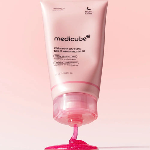 MEDICUBE - PDRN PINK CAFFEINE NIGHT WRAPPING MASK - 75 ML